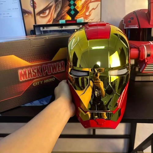 Casco iron man - man, gold