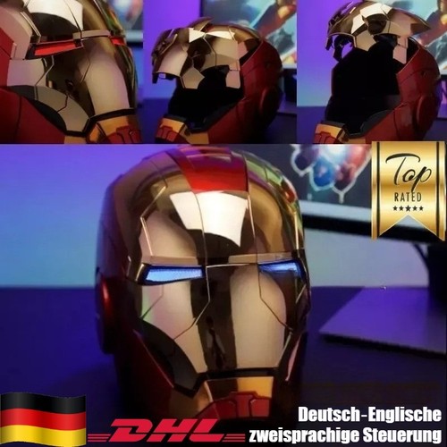 Casco iron man mk5 gold - man,