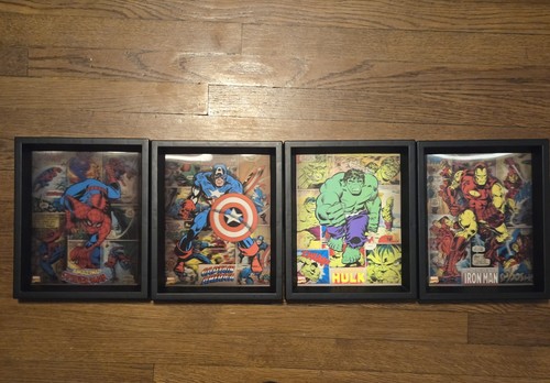 Marvel set 4 decorazioni - marvel,